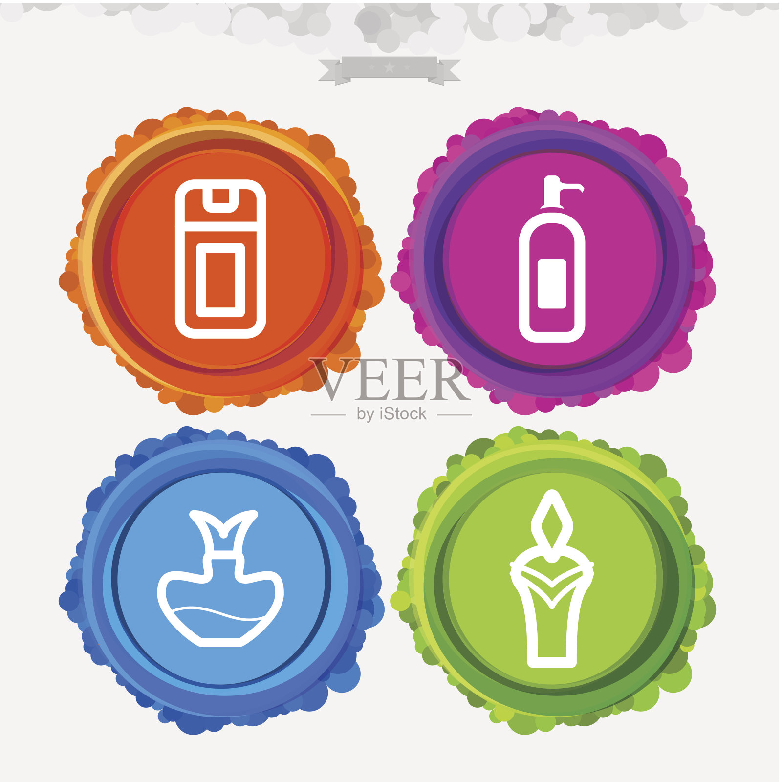 洗浴用具插画图片素材