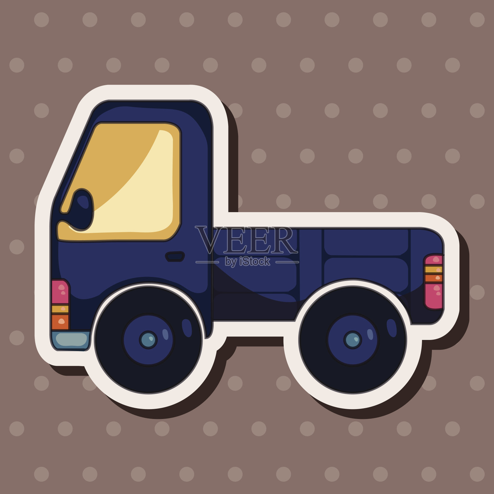 交通车主题元素插画图片素材