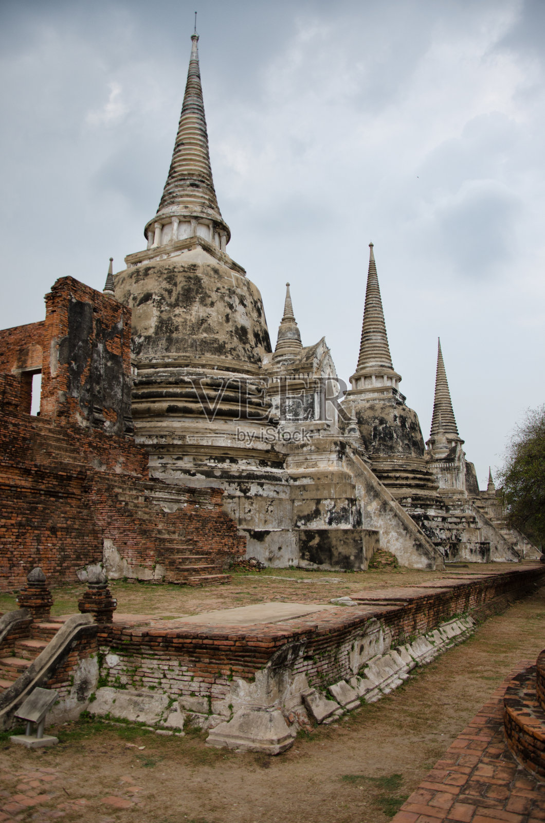 泰国。暹罗古城。建筑和遗址。照片摄影图片