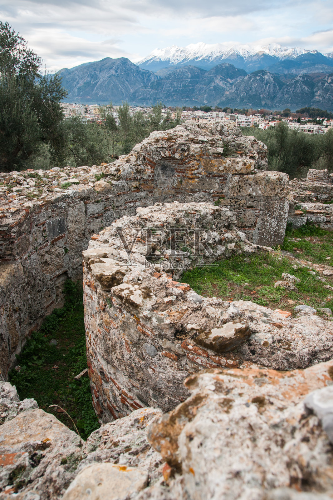 格力斯巴达考古遗址的古希腊遗址照片摄影图片