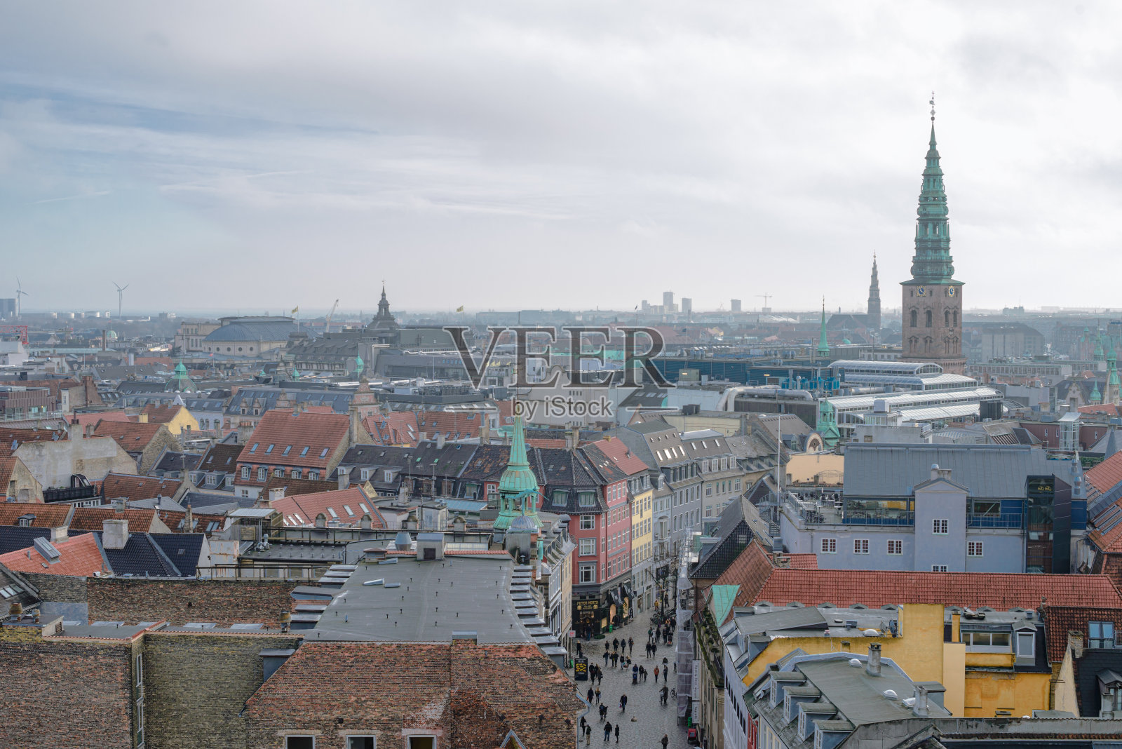 多云的哥本哈根照片摄影图片