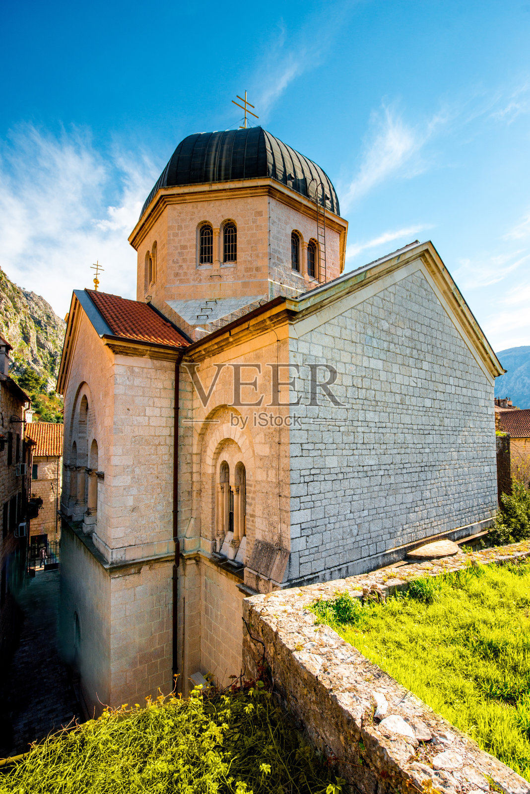 黑山的科托尔古城照片摄影图片