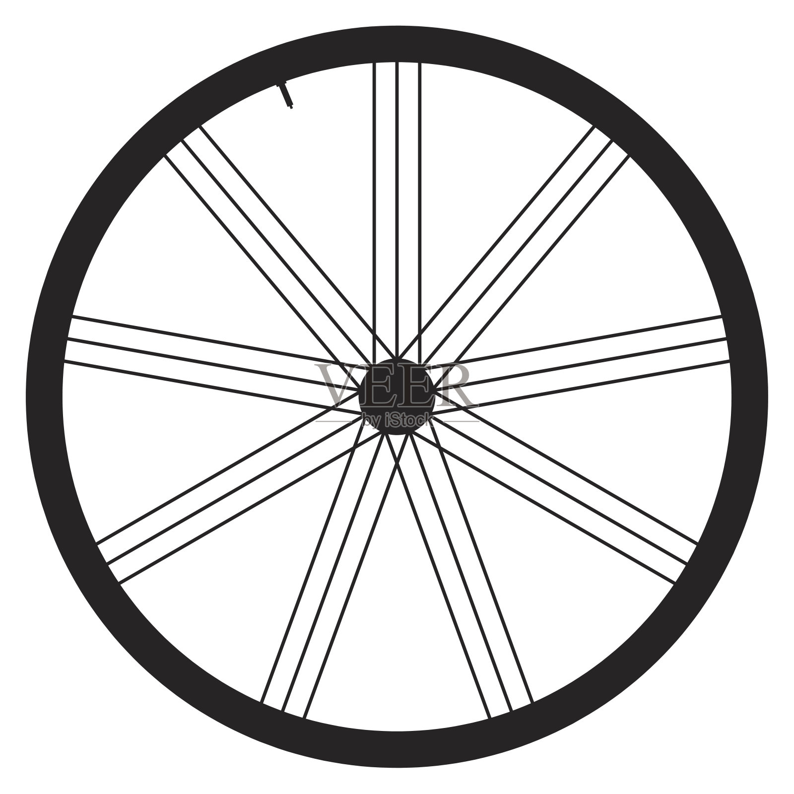 自行车车轮向量插画图片素材