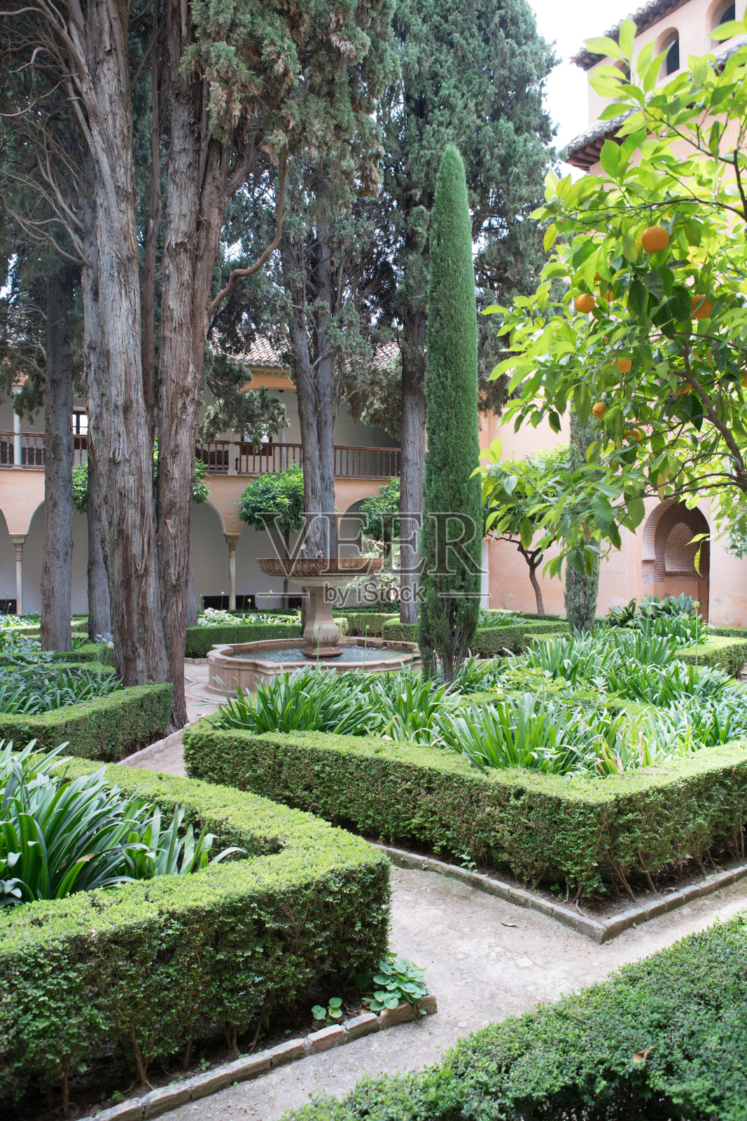 西班牙格拉纳达-阿罕布拉宫和格拉纳达城照片摄影图片