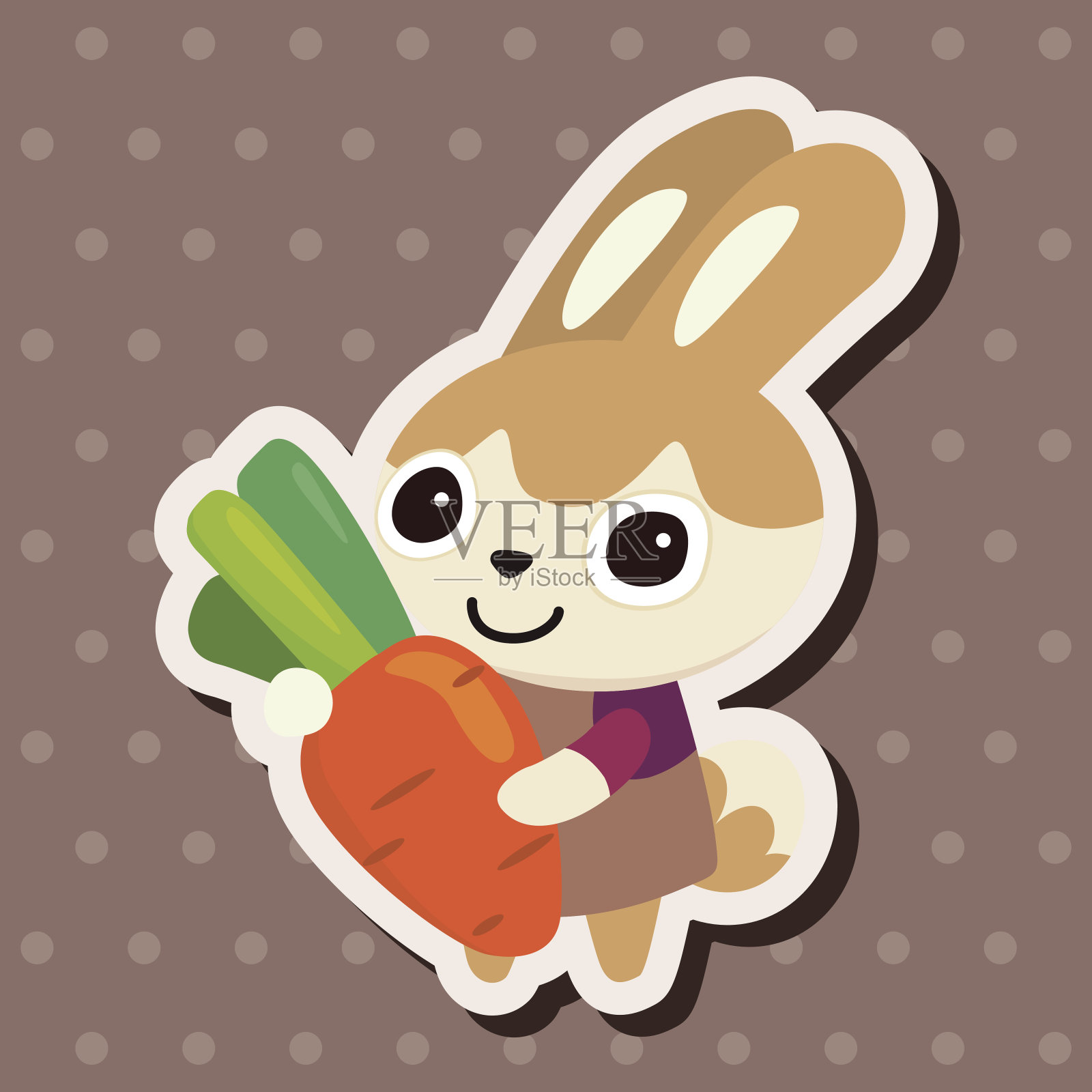 动物兔子卡通主题元素设计元素图片