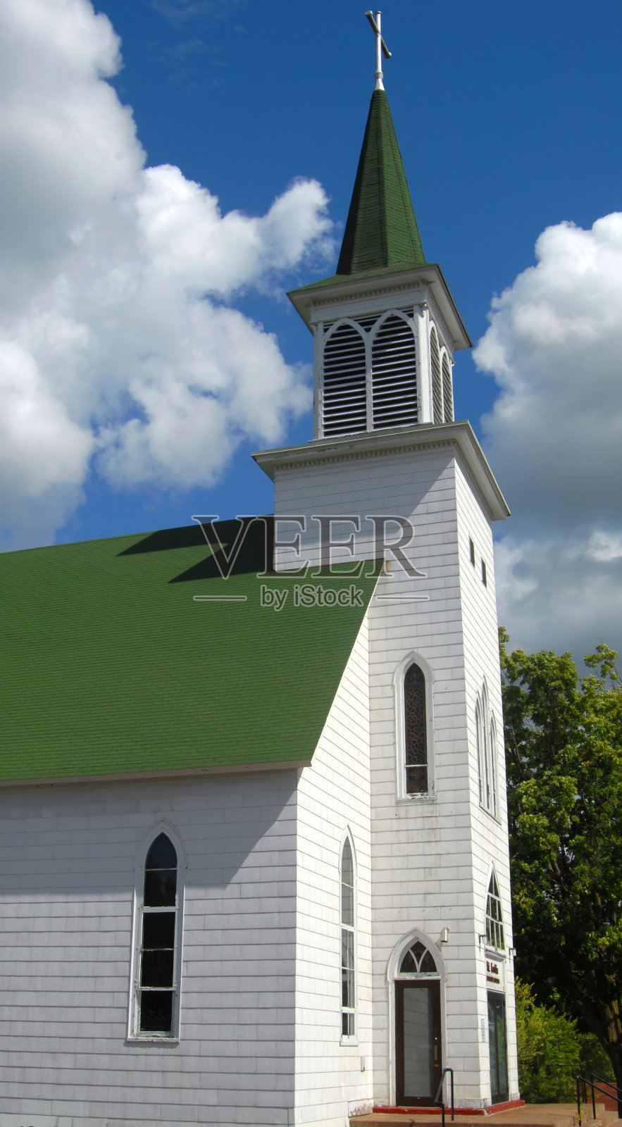 上半岛的教堂照片摄影图片