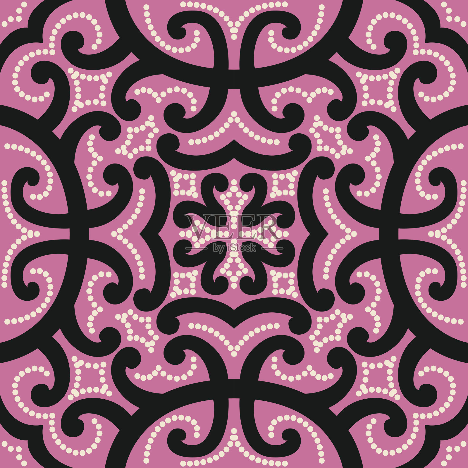 围巾模式插画图片素材