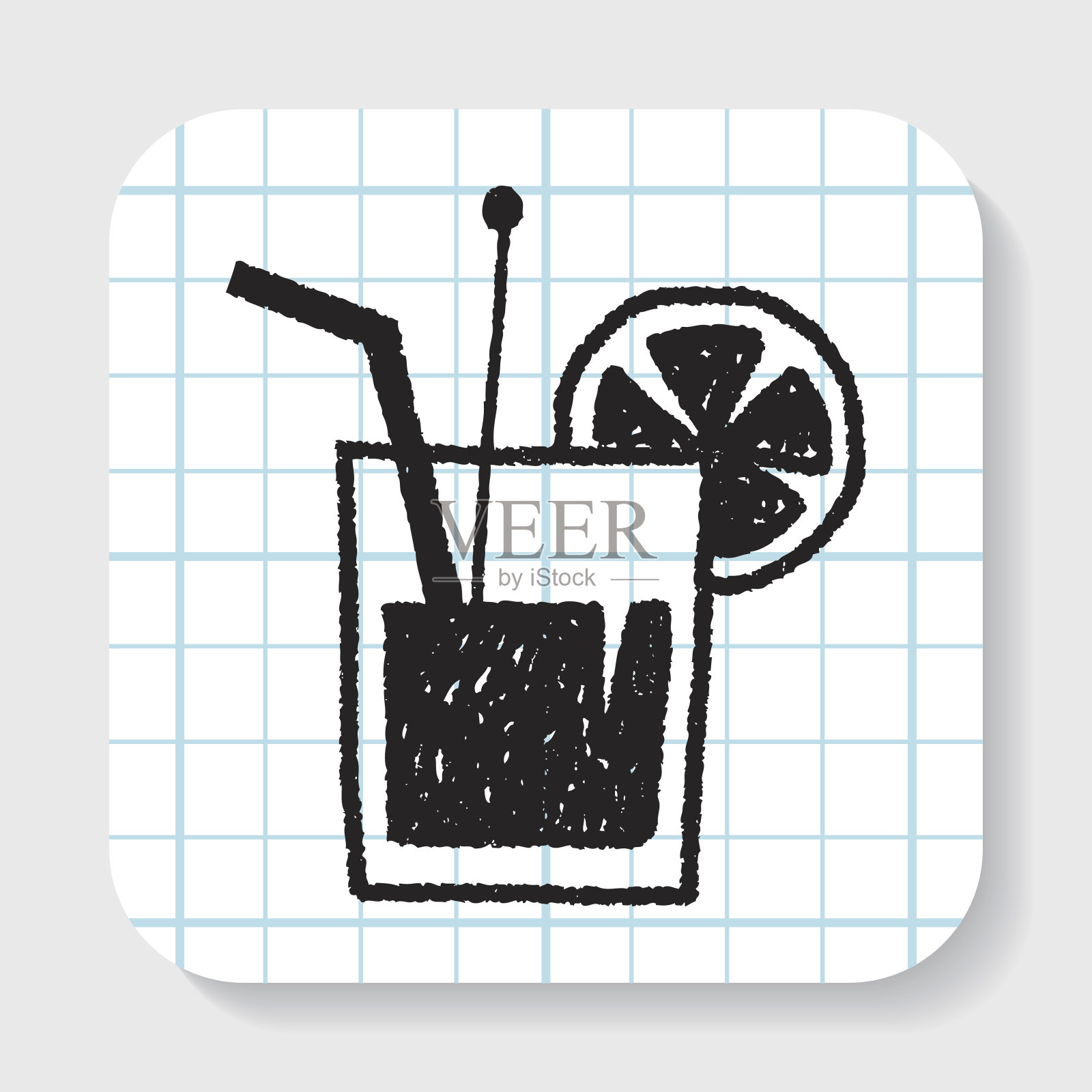 涂鸦果汁插画图片素材