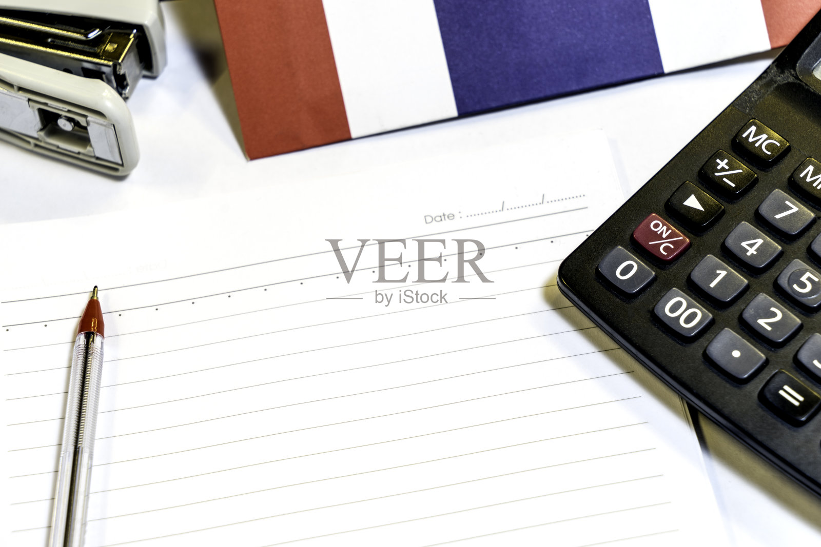 泰国商务办公设备笔记背景照片摄影图片