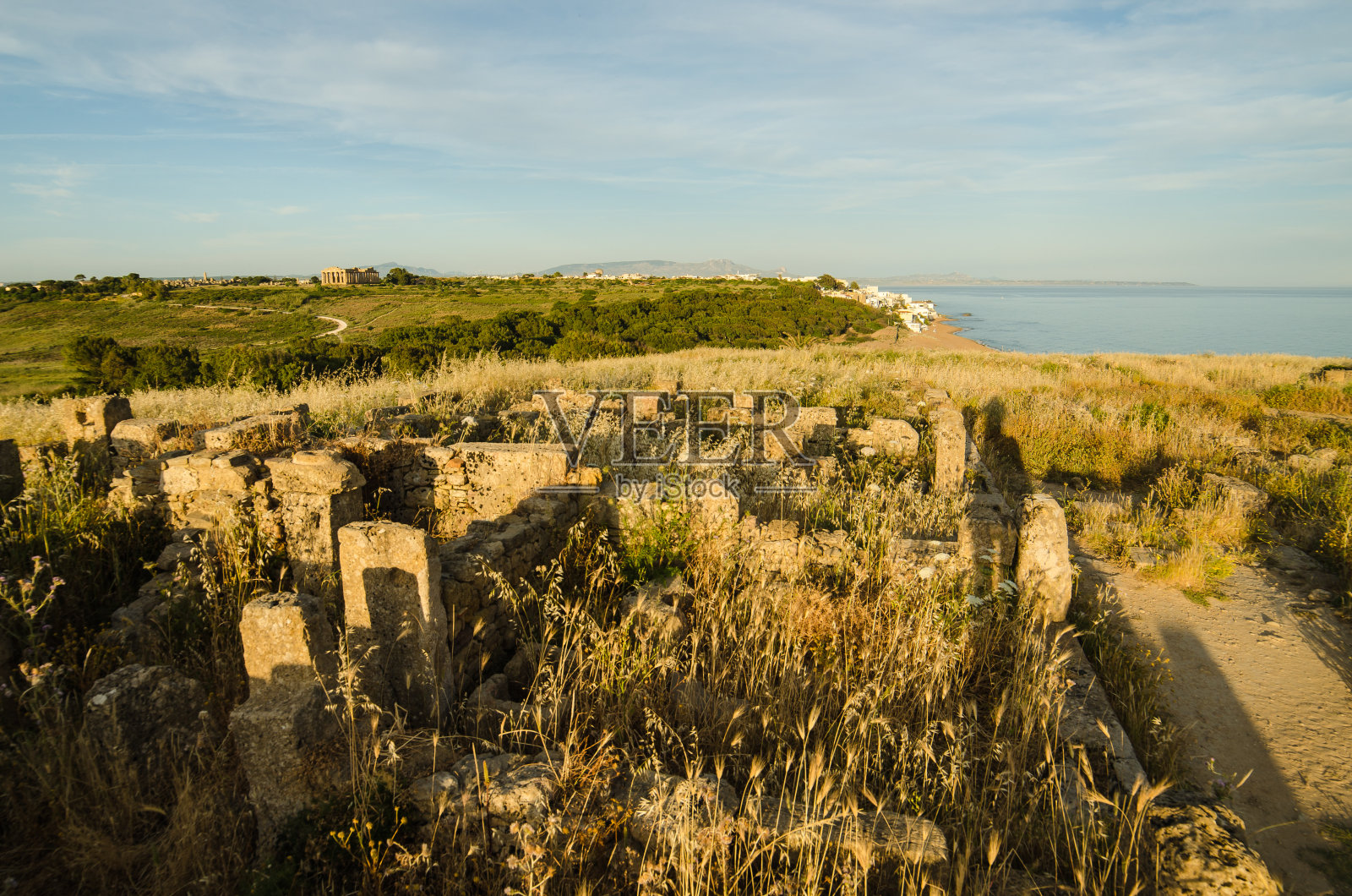 西西里岛塞利农特卫城照片摄影图片