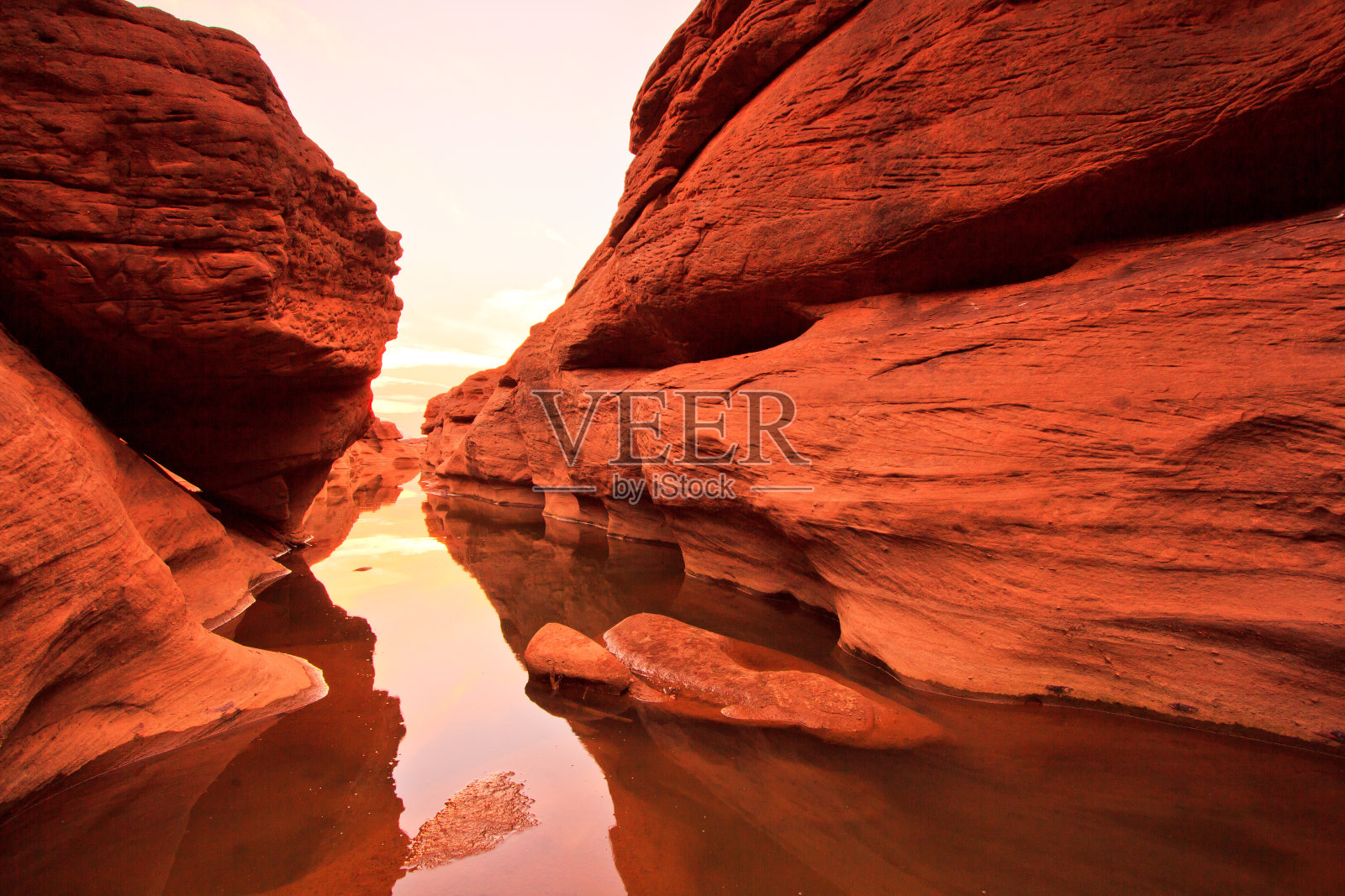 泰国Ubon Ratchathani, sam泛博克大峡谷照片摄影图片