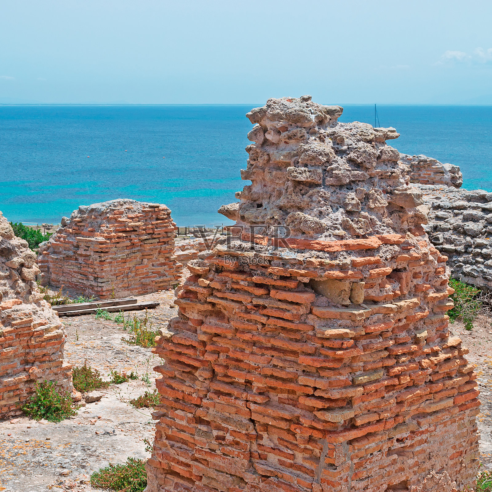废墟的细节照片摄影图片