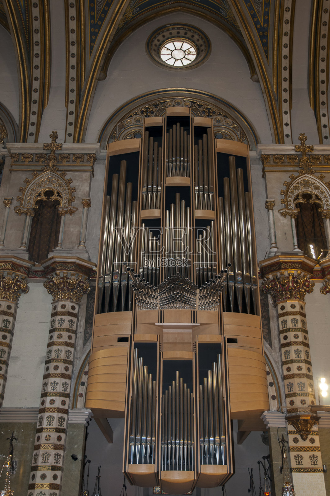 教堂的管风琴照片摄影图片