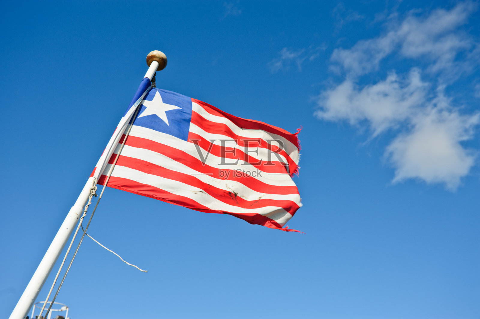 利比里亚国旗照片摄影图片