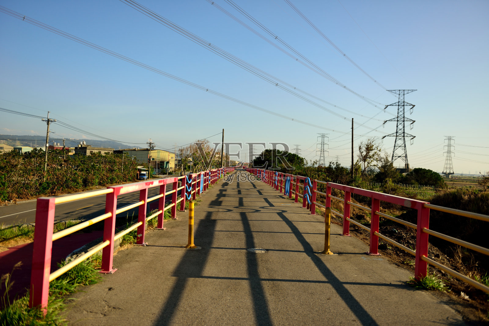 美丽的晚霞渔港丽水照片摄影图片