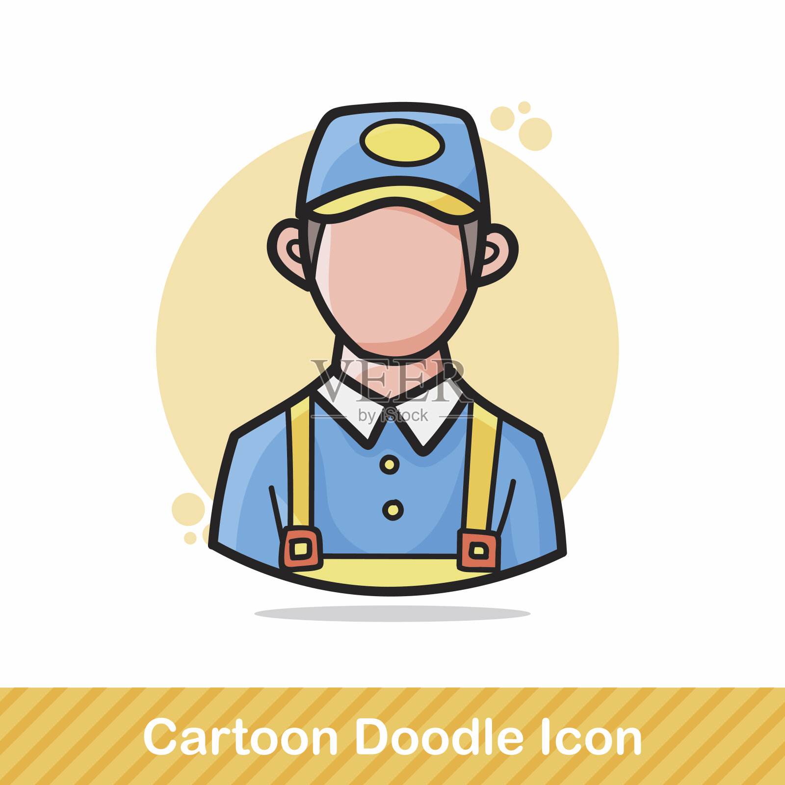 职业个性涂鸦插画图片素材