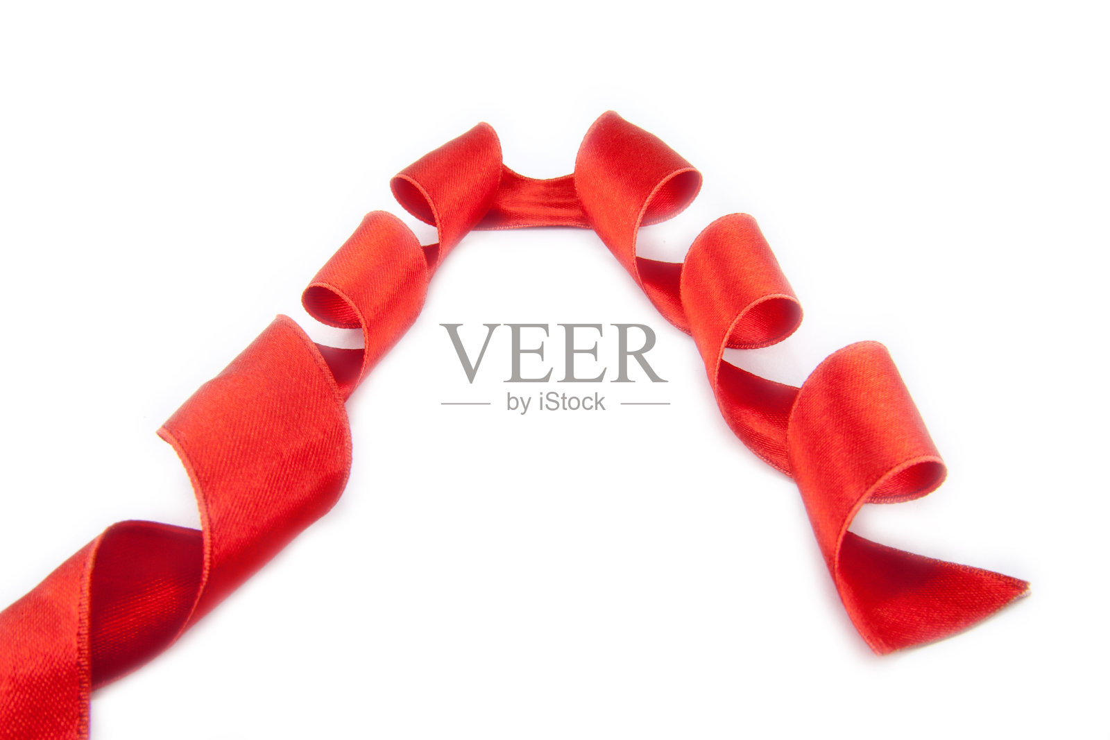 红色丝带书签照片摄影图片