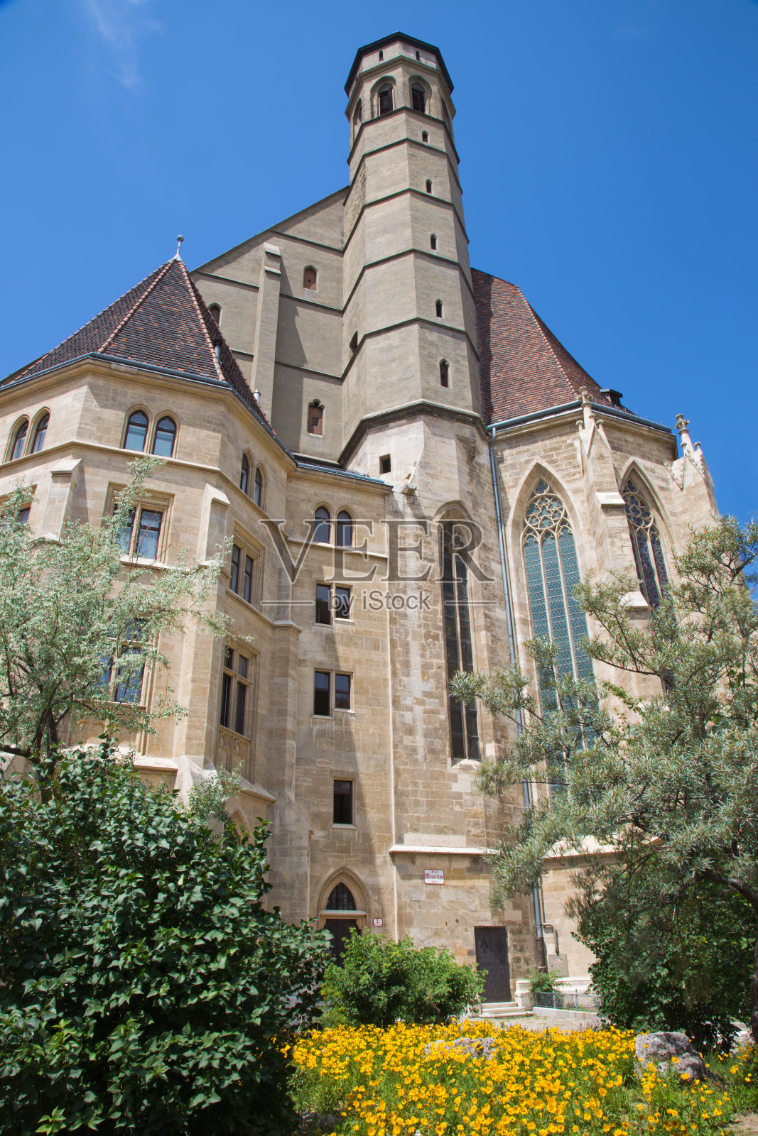 维也纳——来自东方的少数民族哥特式教堂照片摄影图片