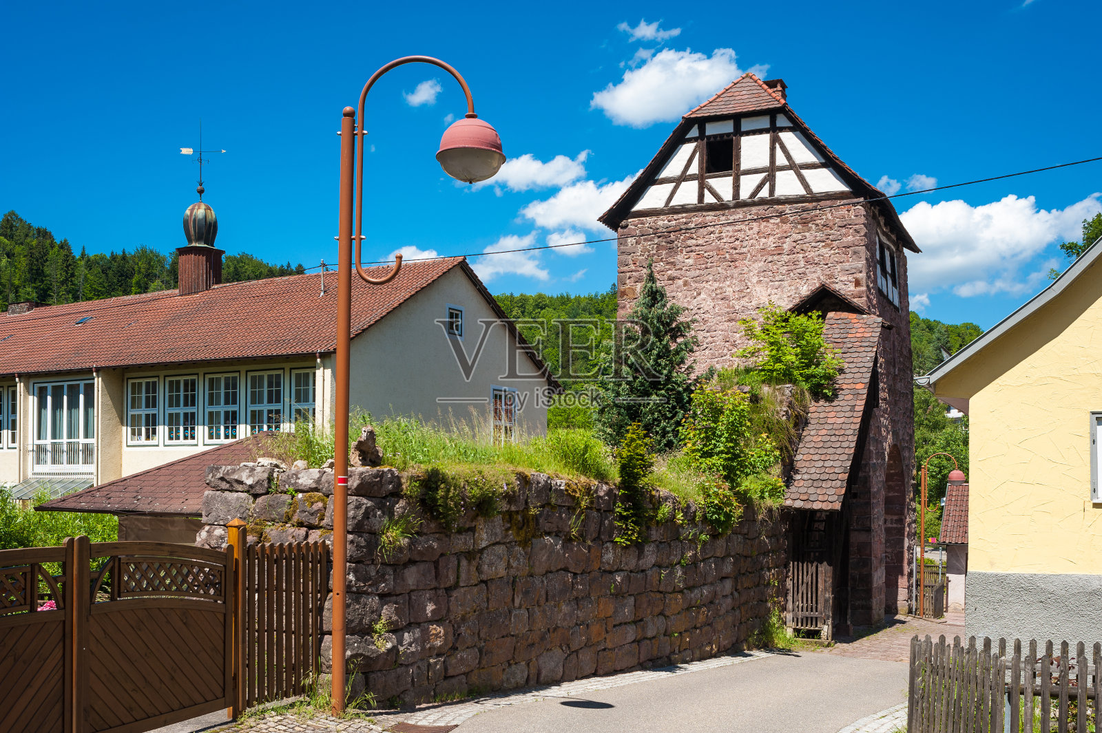 威尔德伯格的历史逮捕塔照片摄影图片