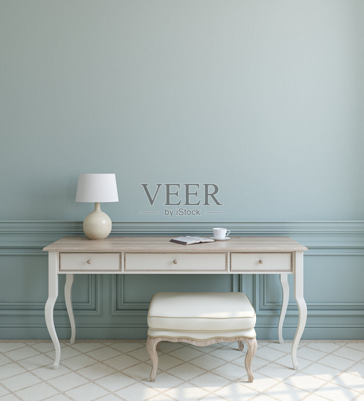 现代的室内。3 d渲染。照片摄影图片