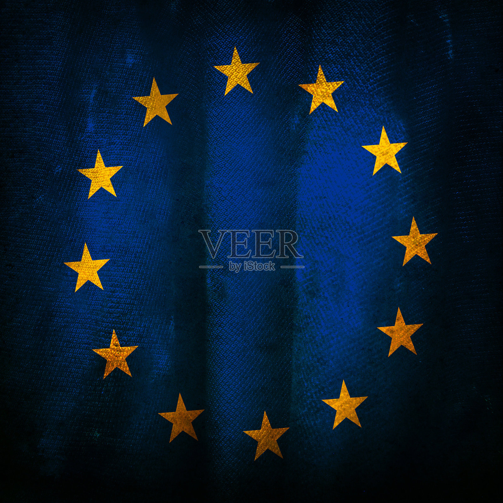 欧盟的旧旗帜照片摄影图片