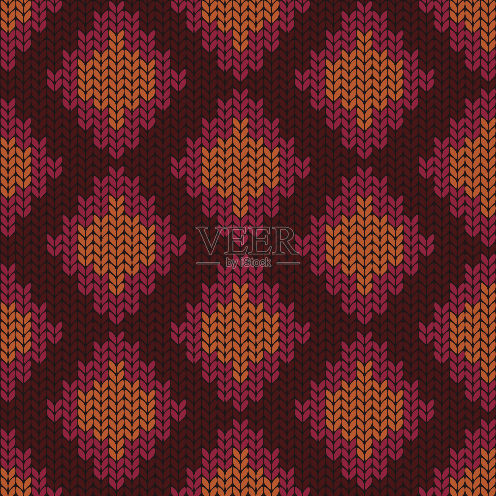 菱形针织无缝图案插画图片素材