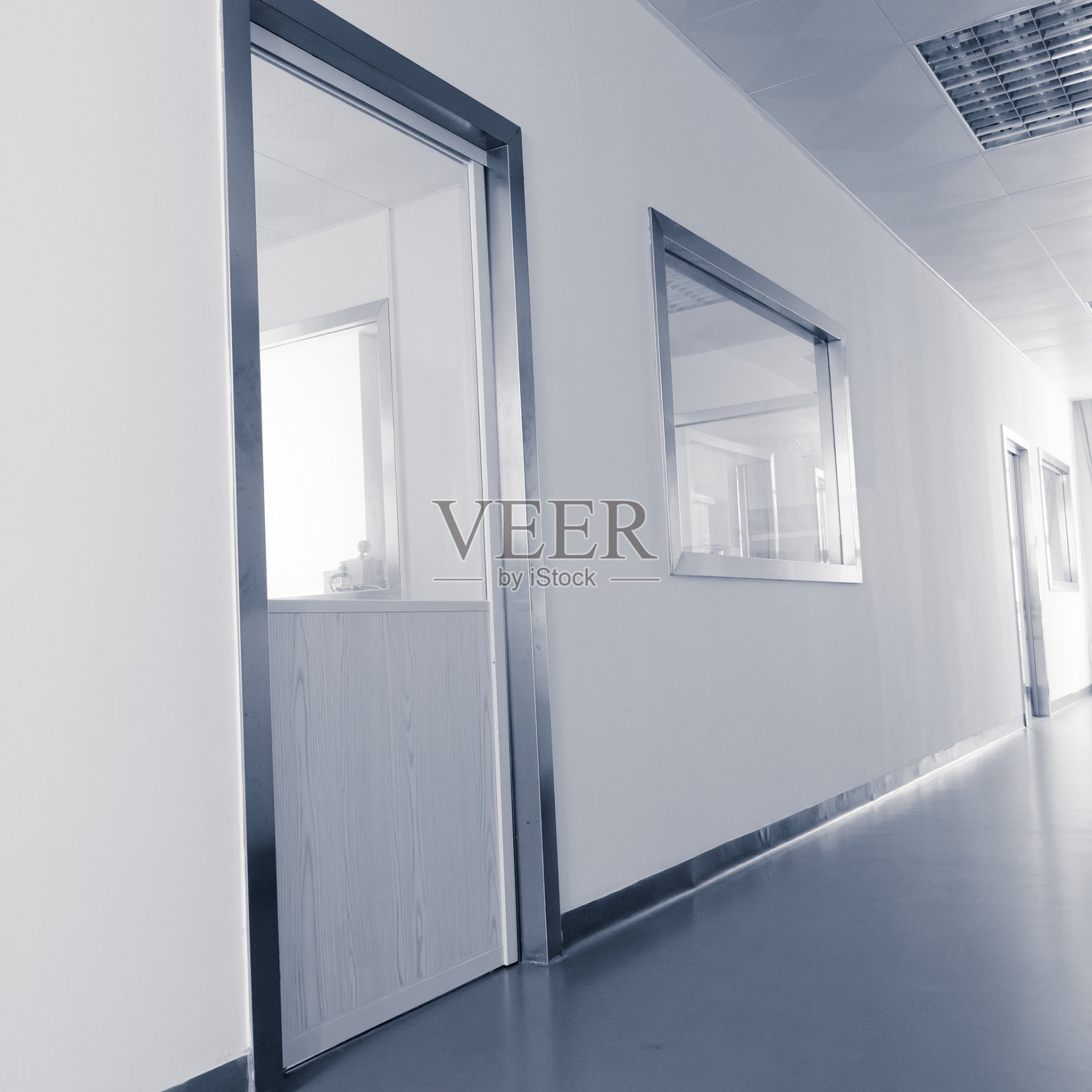 现代科学和医学实验室室内建筑照片摄影图片