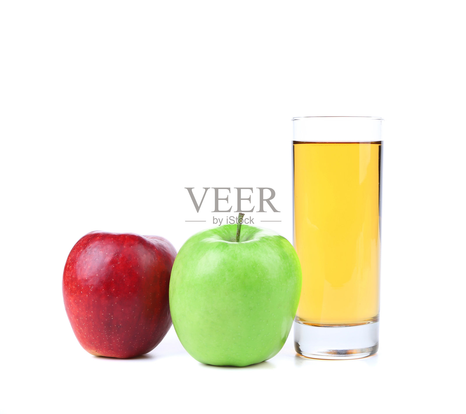 一杯苹果汁。照片摄影图片