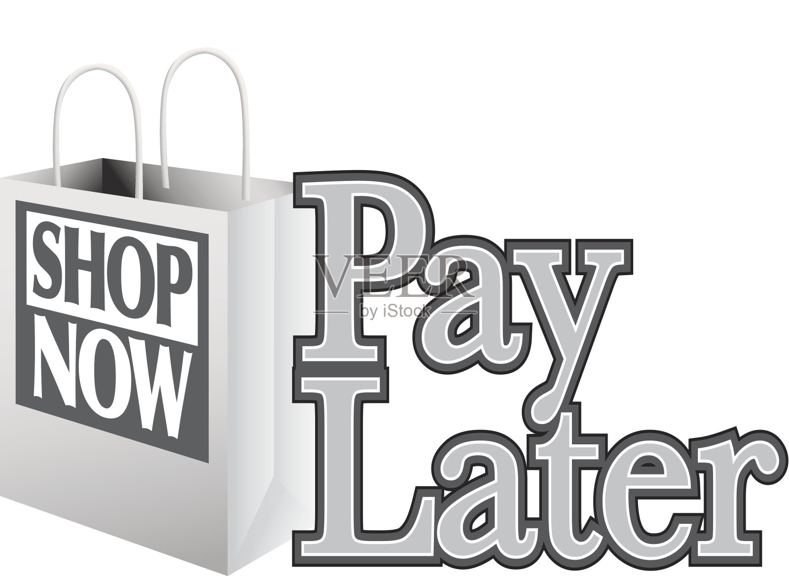 商店现在标题插画图片素材