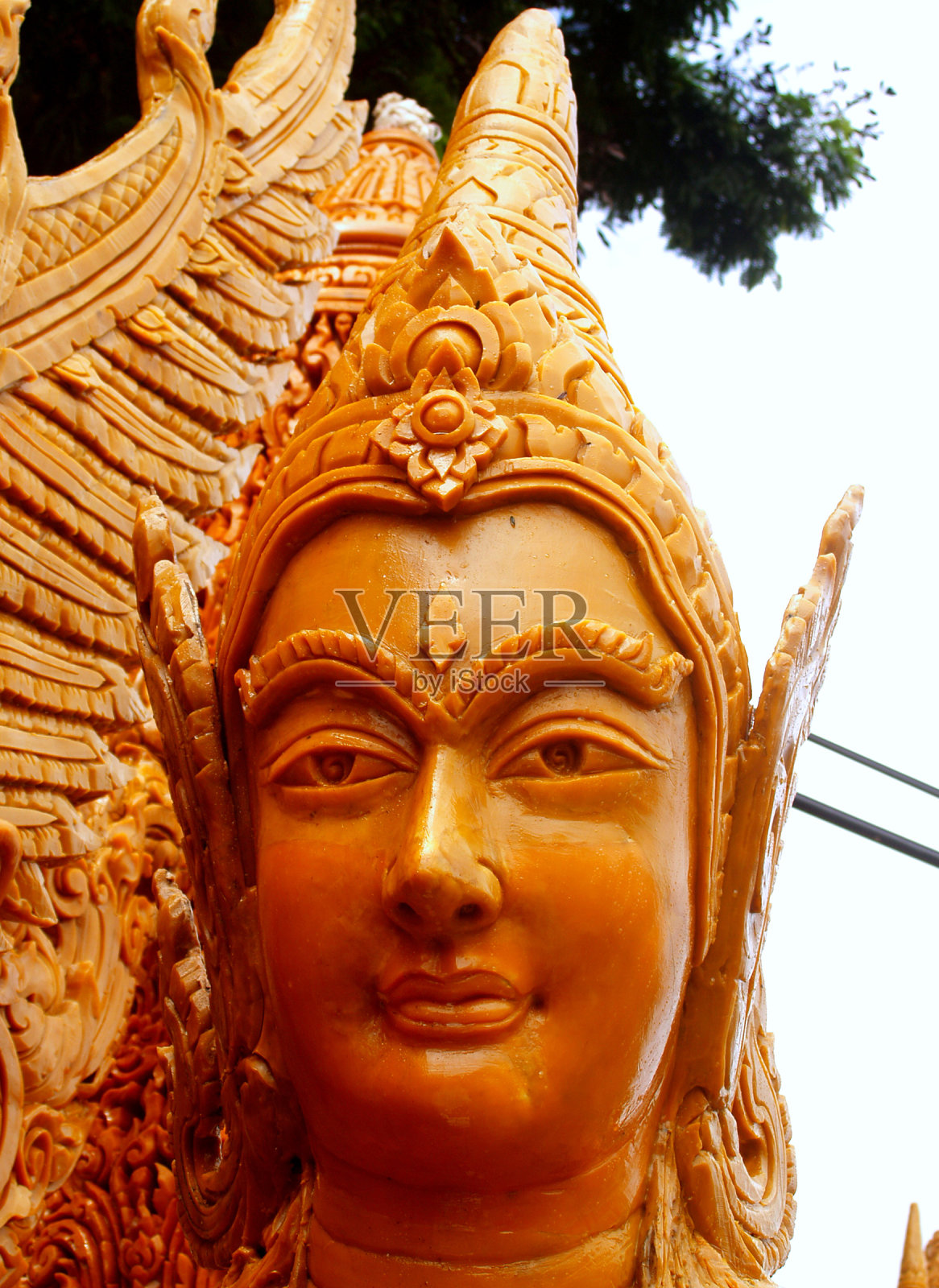 泰国风格的蜡烛节乌邦查他尼泰国照片摄影图片