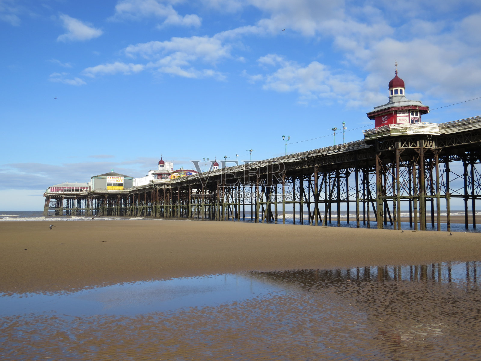 布莱克浦码头照片摄影图片
