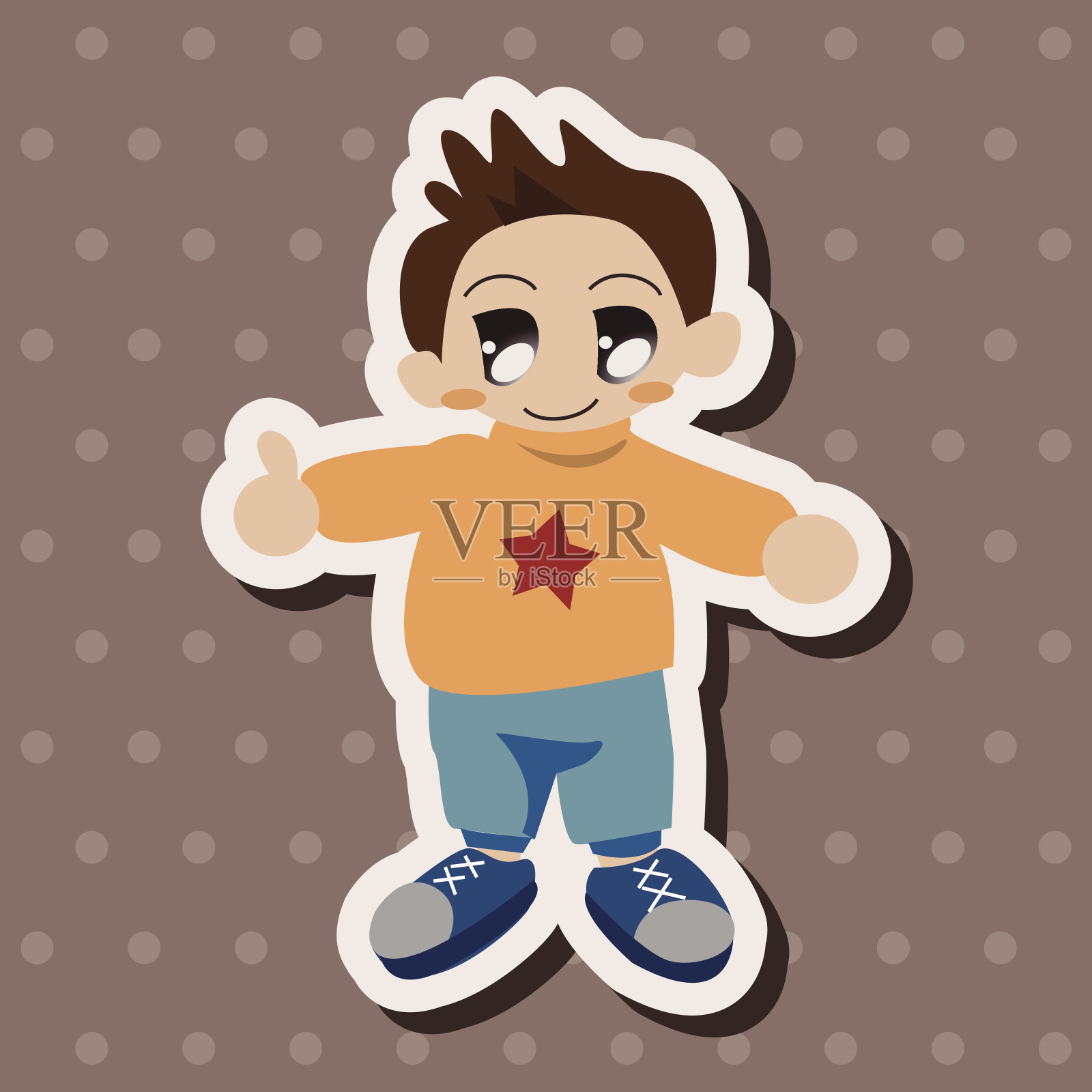 家庭男孩角色主题元素设计元素图片