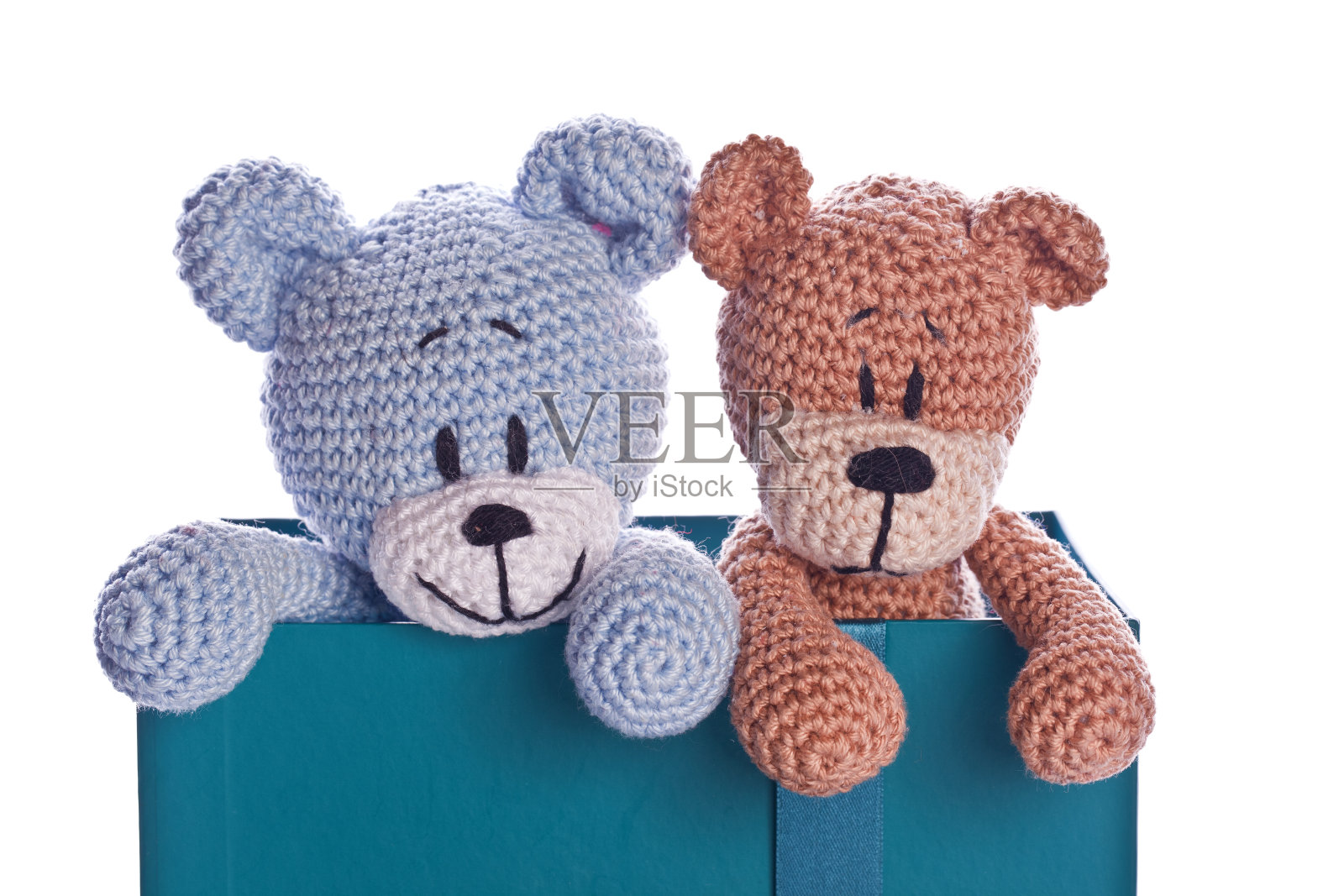 带绿色标签的泰迪熊照片摄影图片