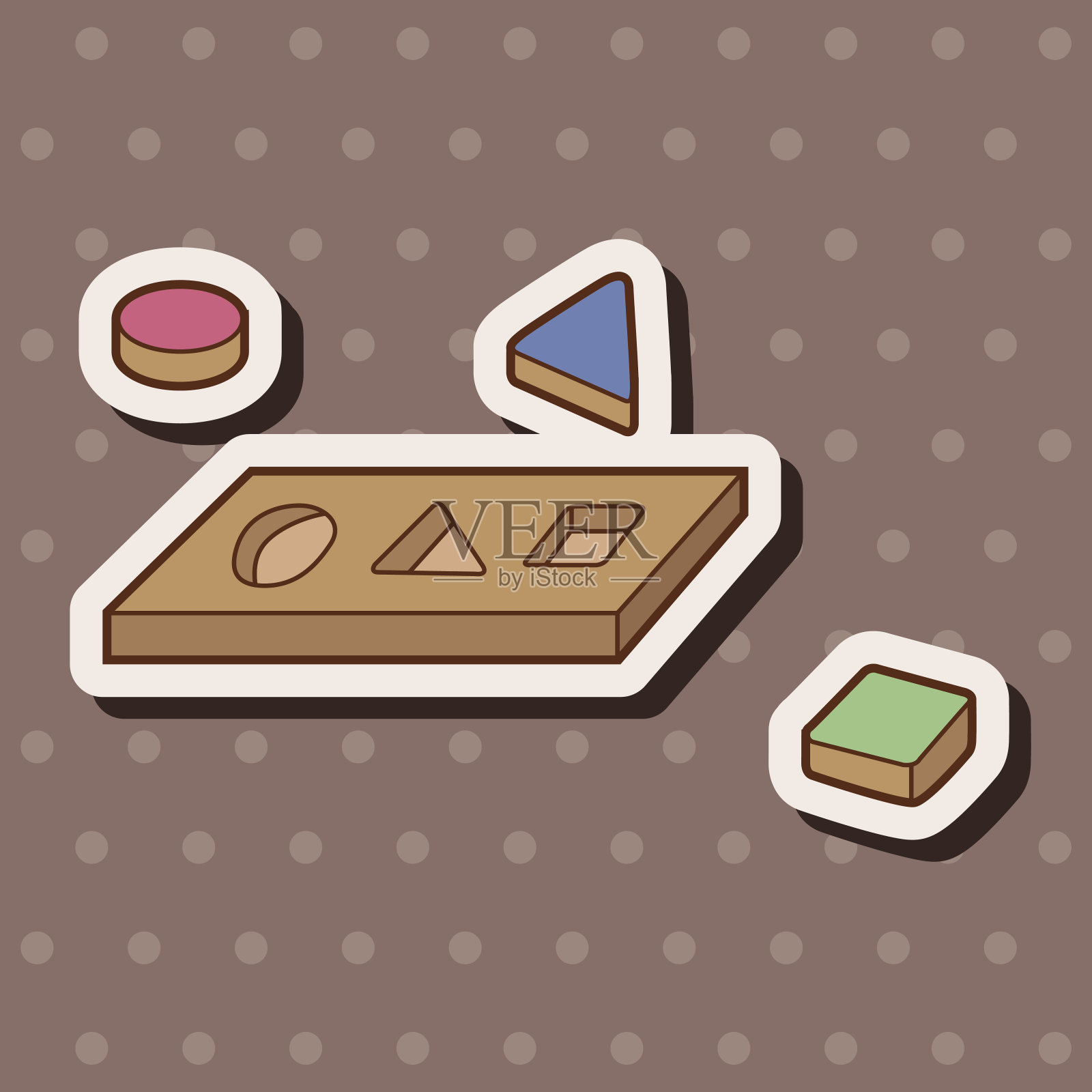 婴儿玩具主题元素插画图片素材