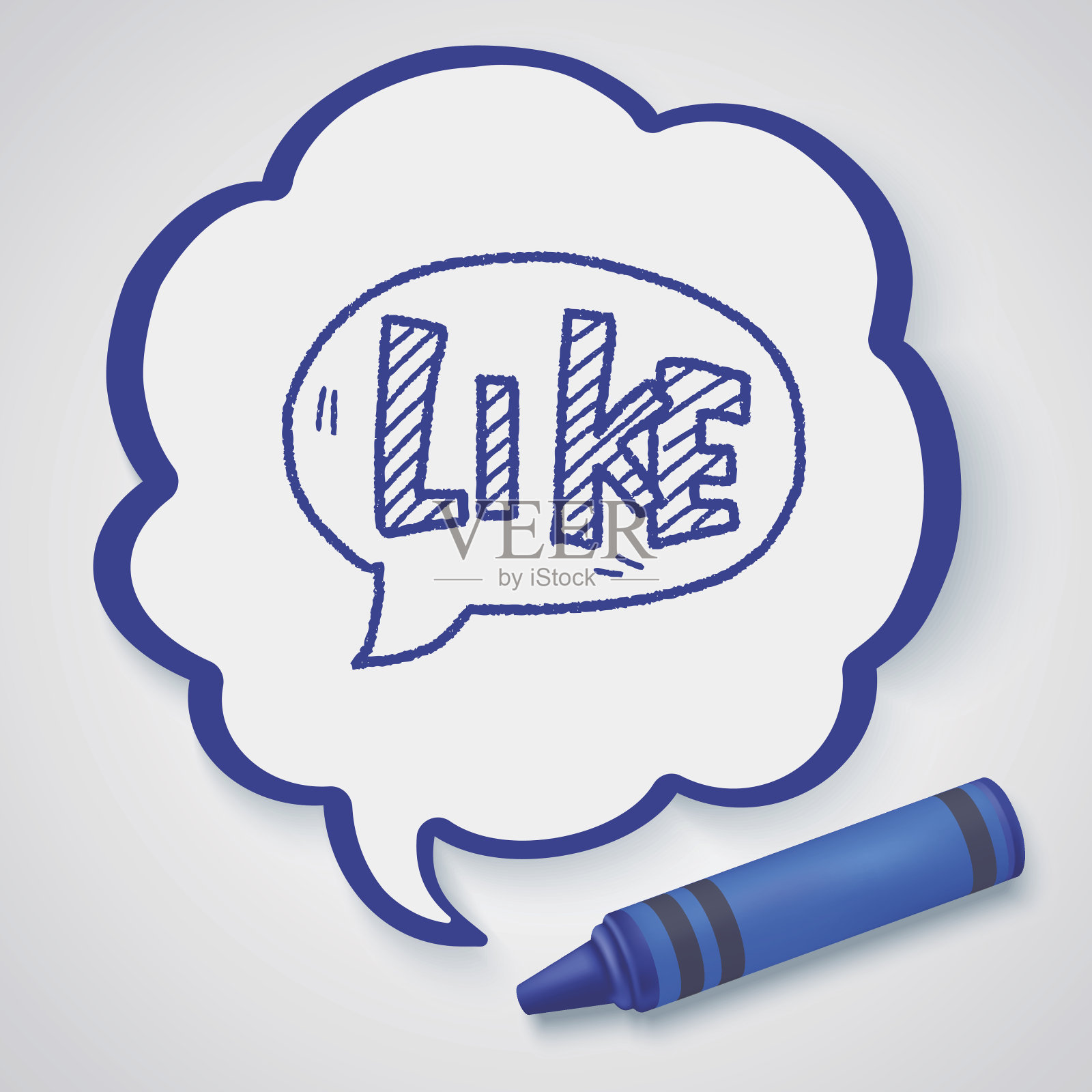 嘟嘟像插画图片素材