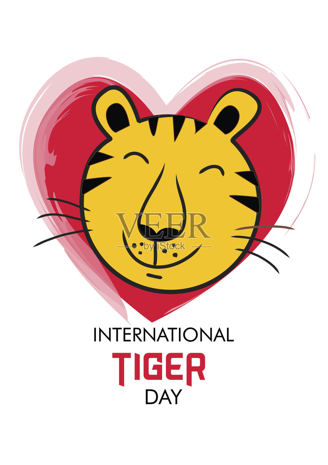 国际老虎日海报插画图片素材