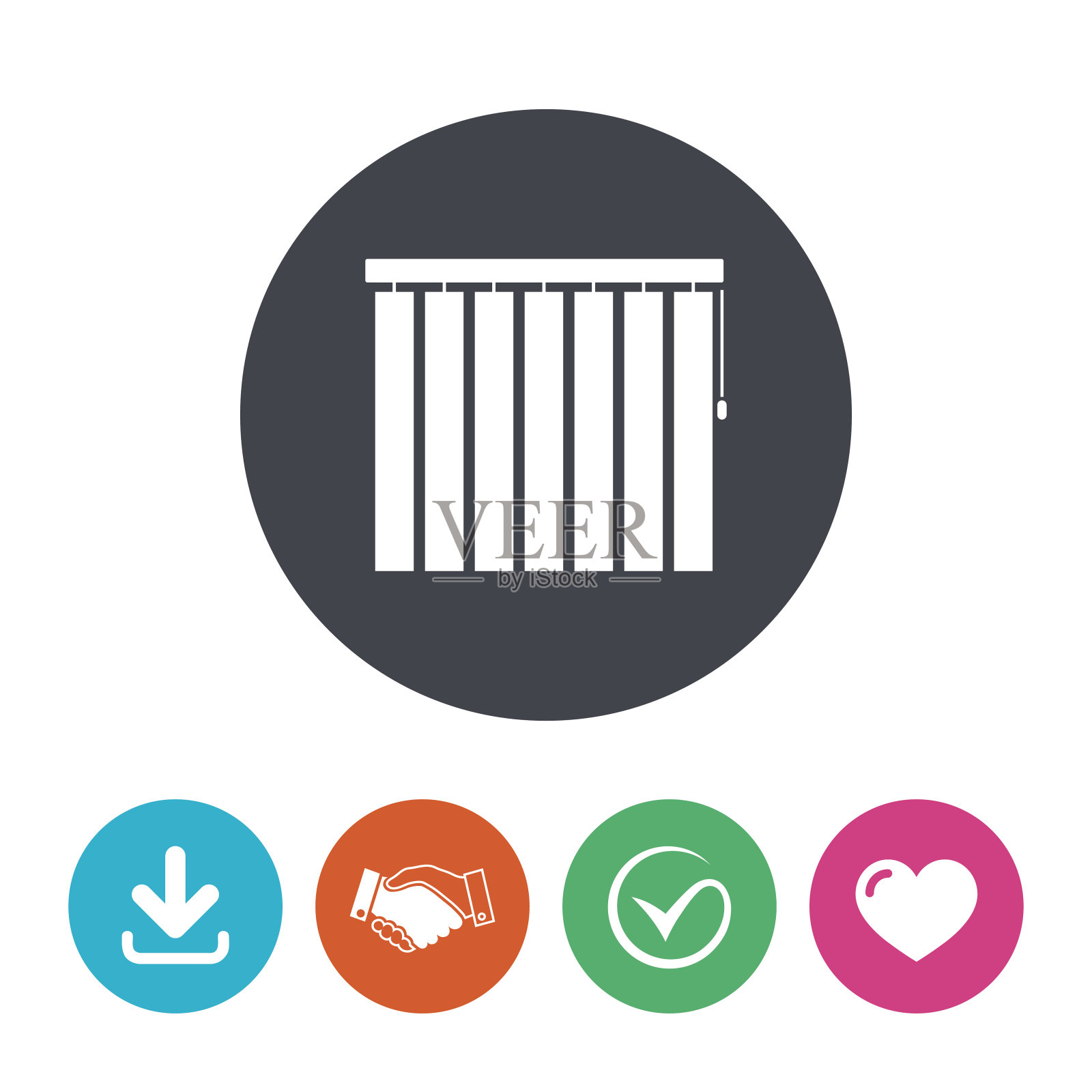 百叶窗垂直的迹象。百叶窗百叶窗插画图片素材