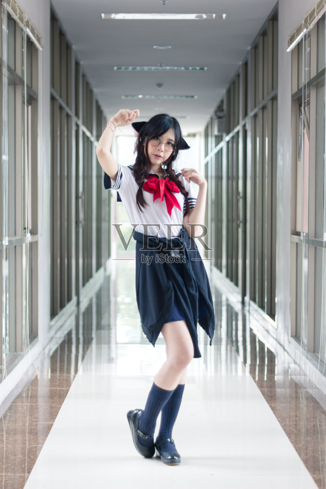 亚洲女生照片摄影图片