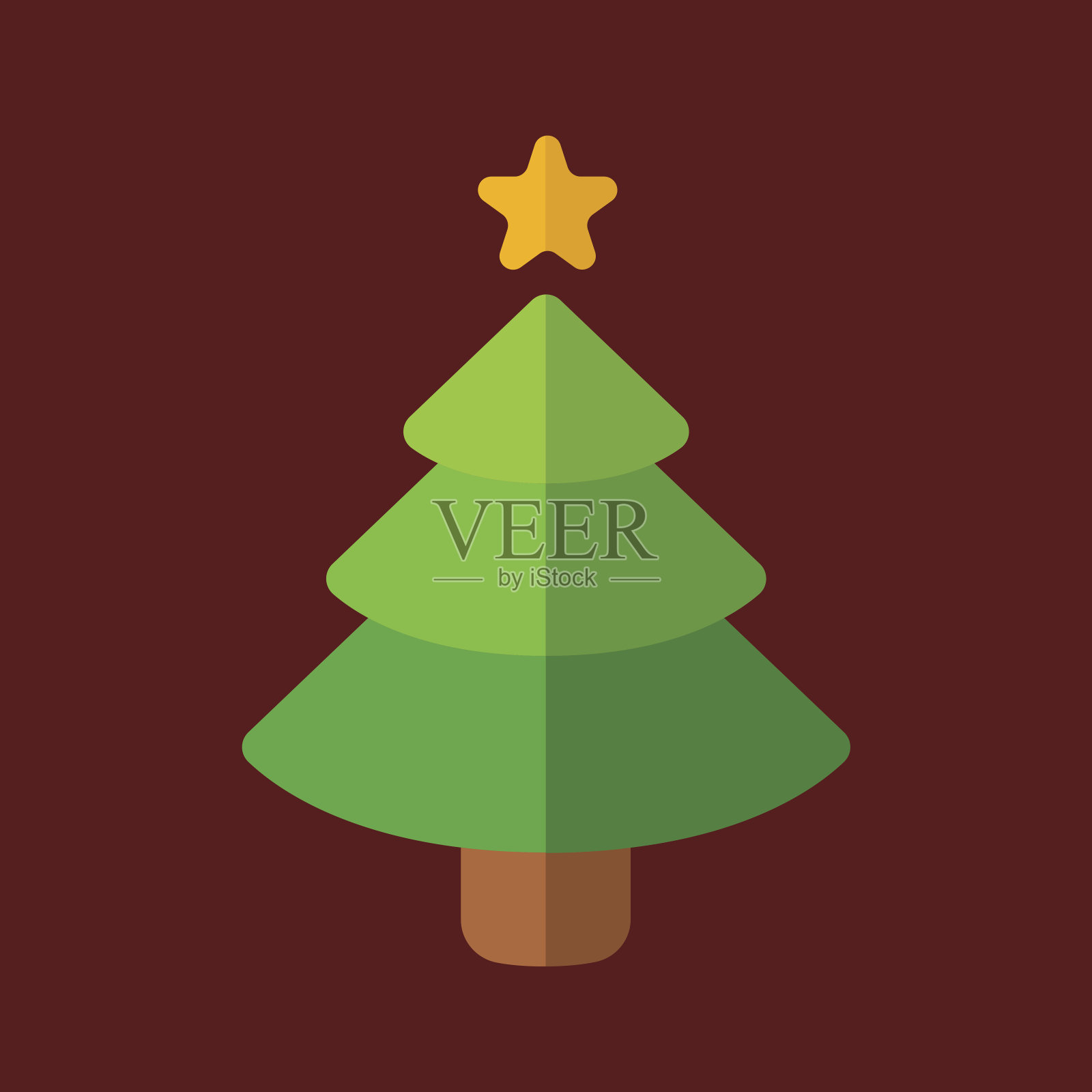 圣诞树插画图片素材