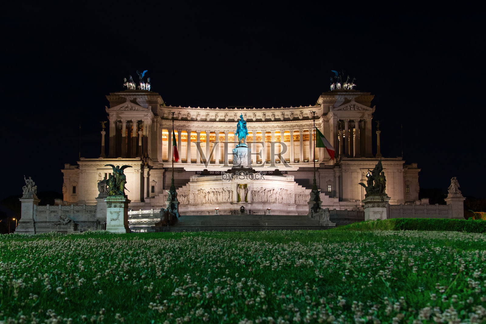 威尼斯广场上的国家祭坛。罗马,意大利照片摄影图片