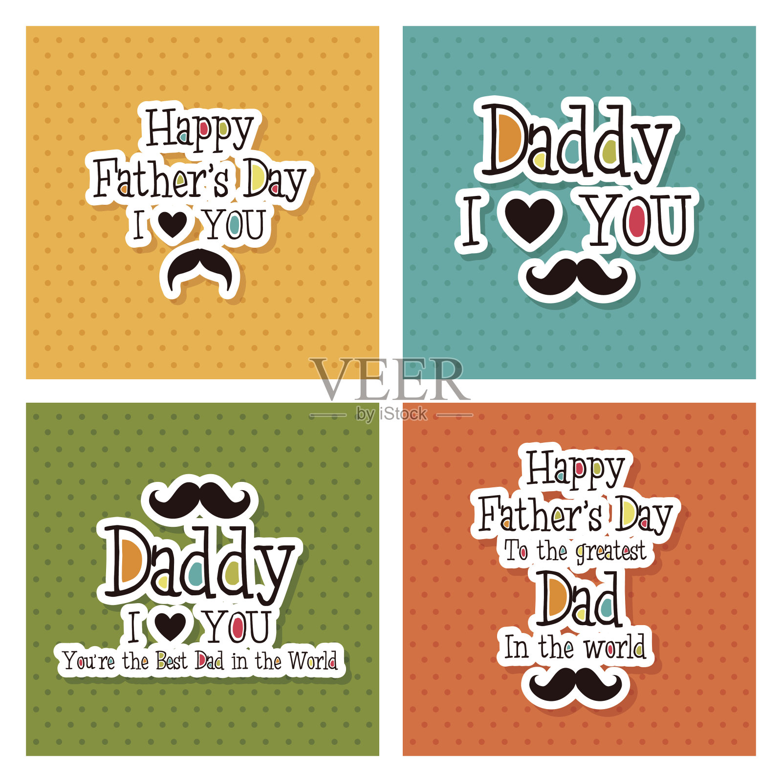 父亲节插画图片素材