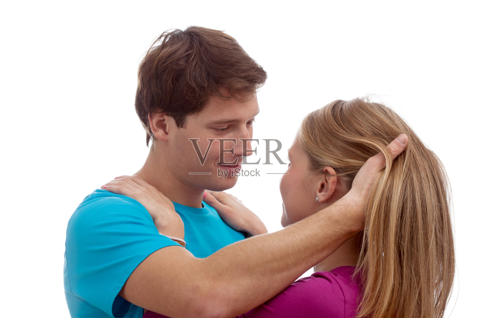 梳理头发照片摄影图片