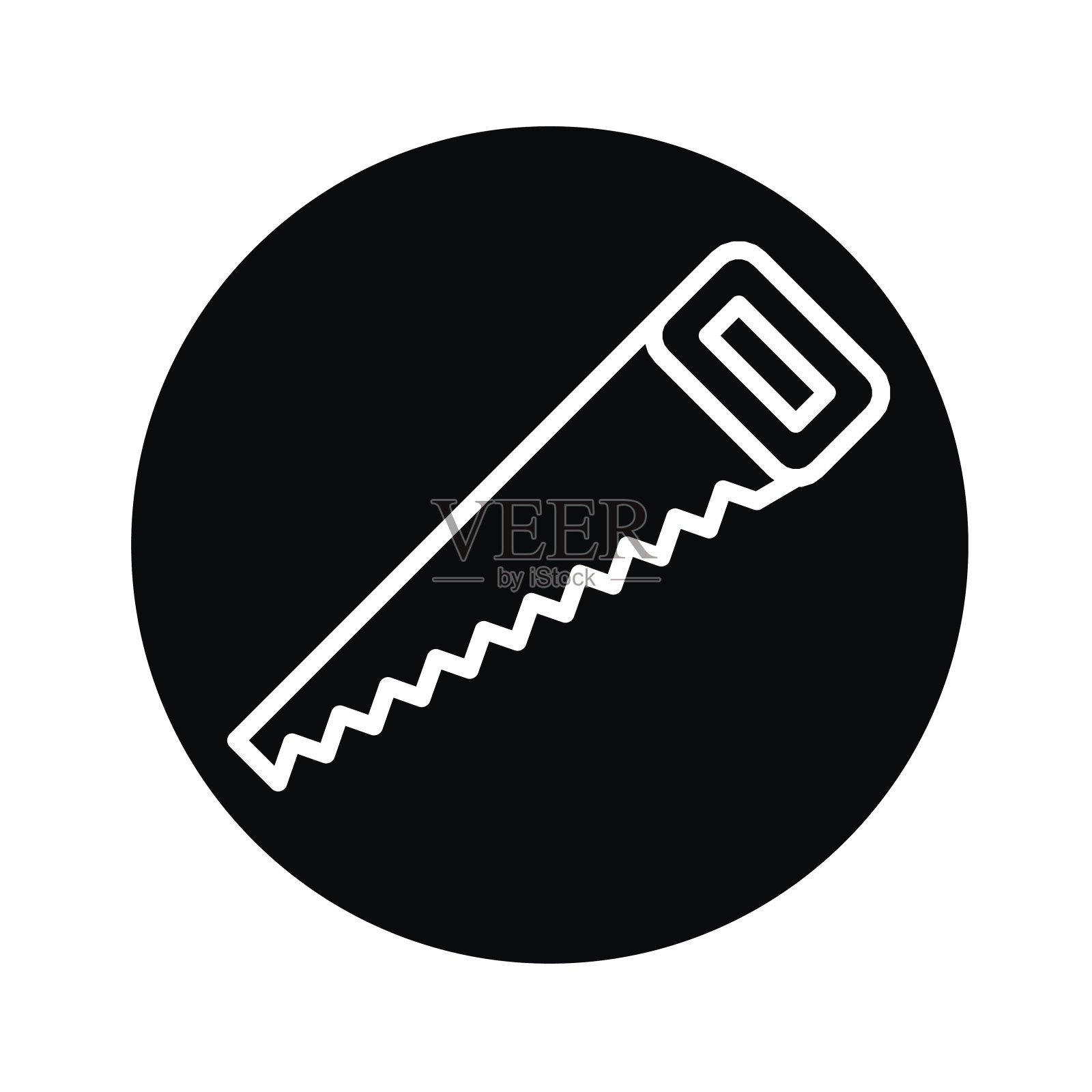 手锯图标矢量插画图片素材