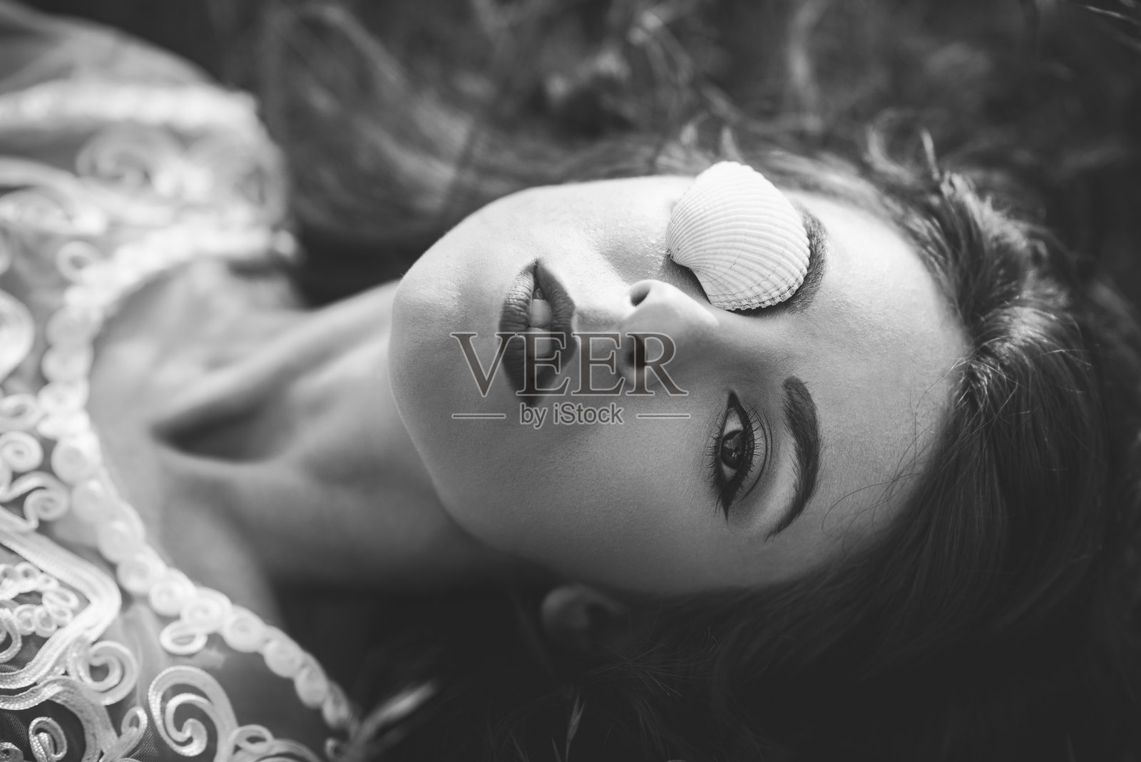 一位意大利模特的肖像照片摄影图片