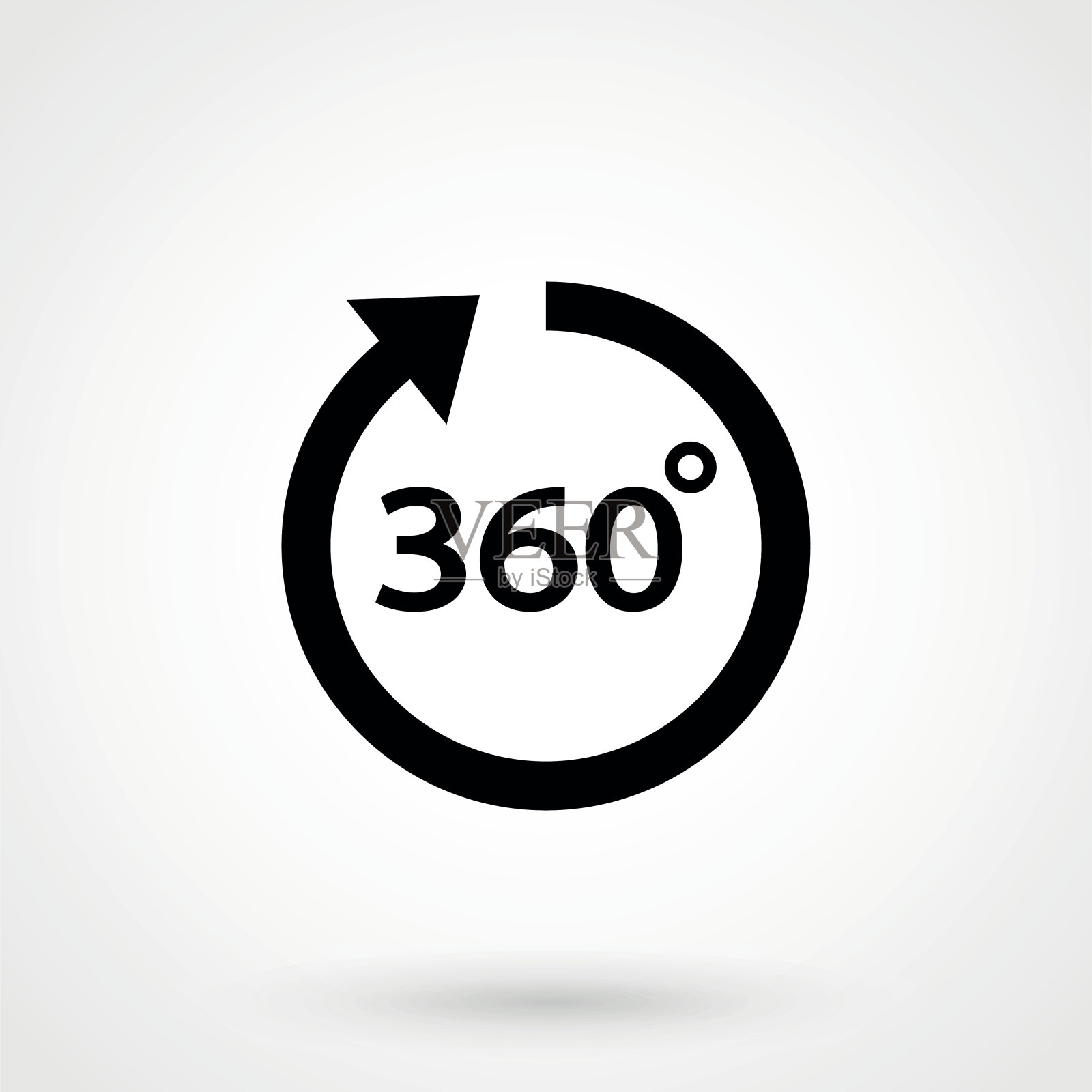 360度角图标插画图片素材