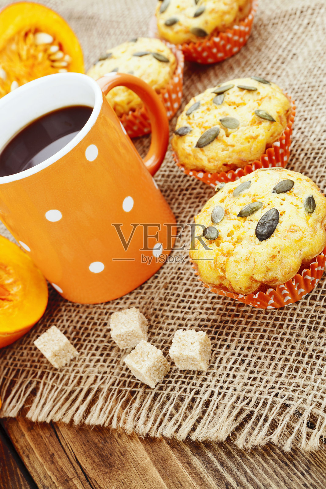 自制南瓜松饼照片摄影图片