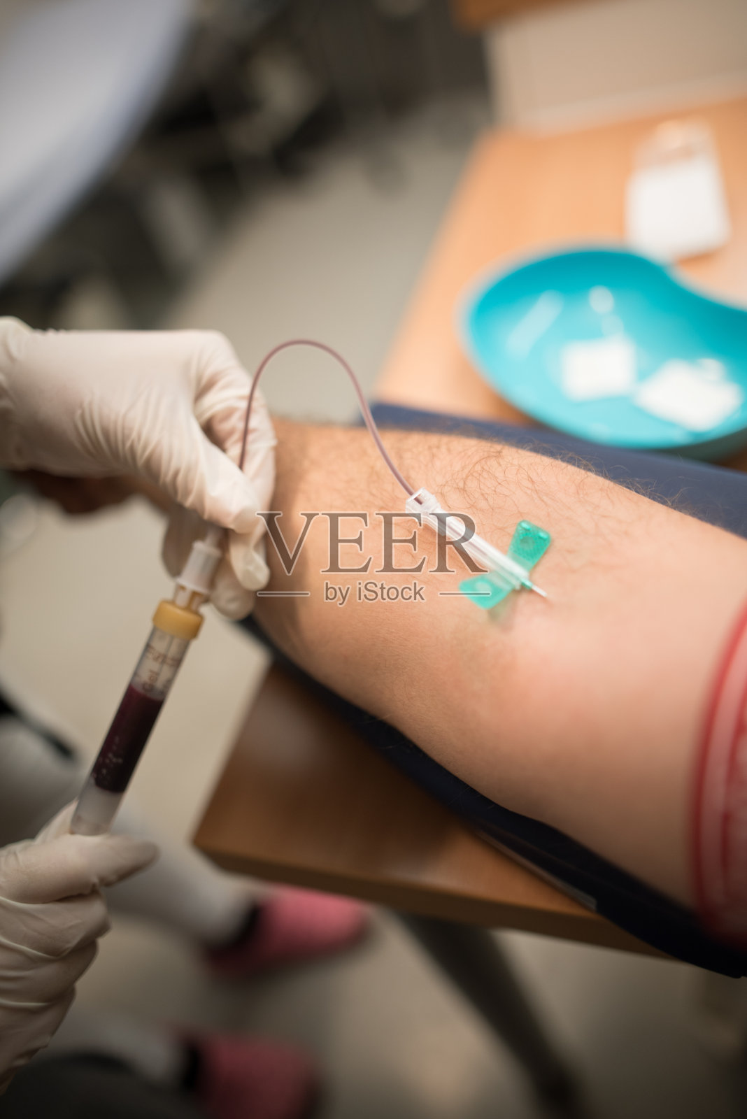 血液提取照片摄影图片