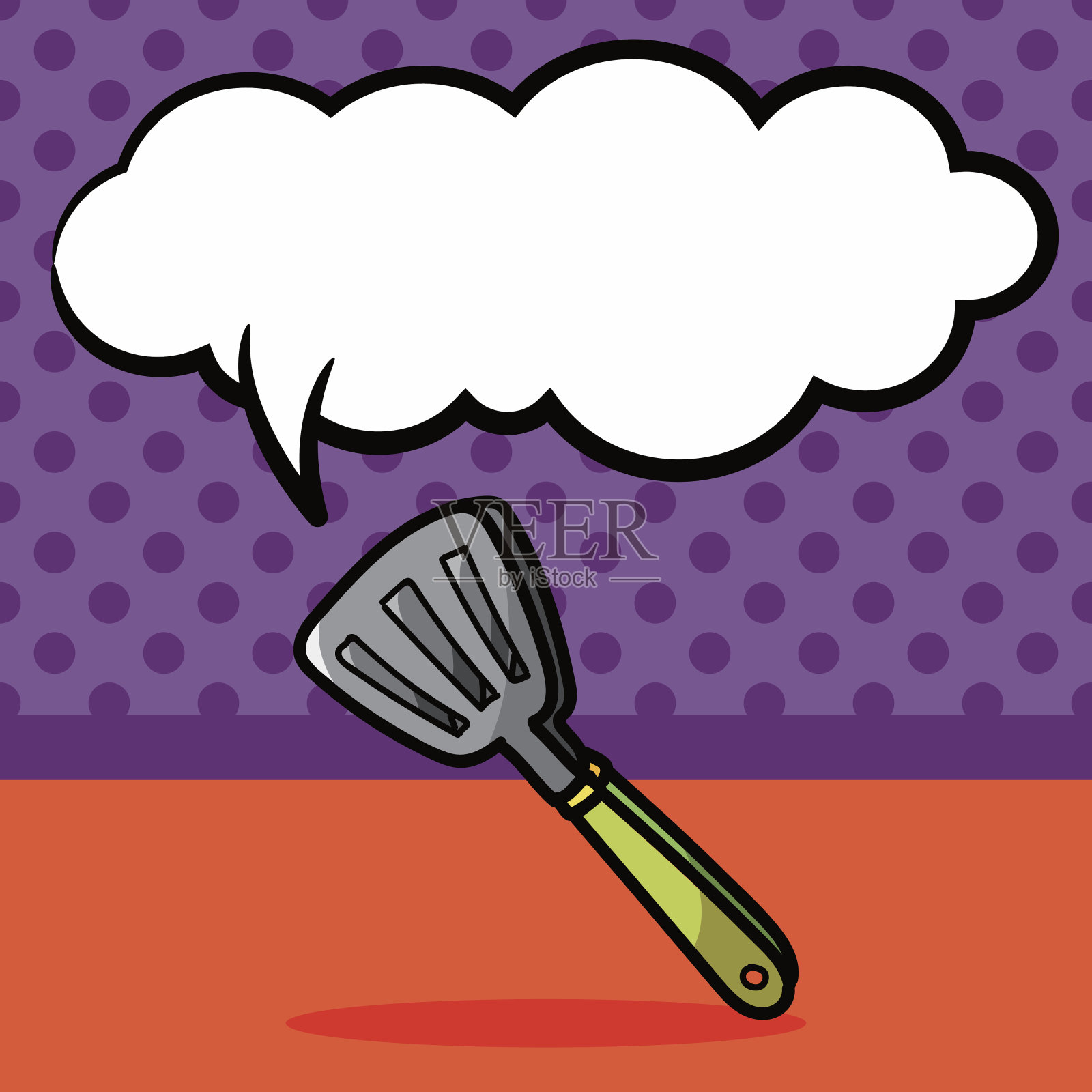 抹色涂鸦，言语泡泡设计元素图片