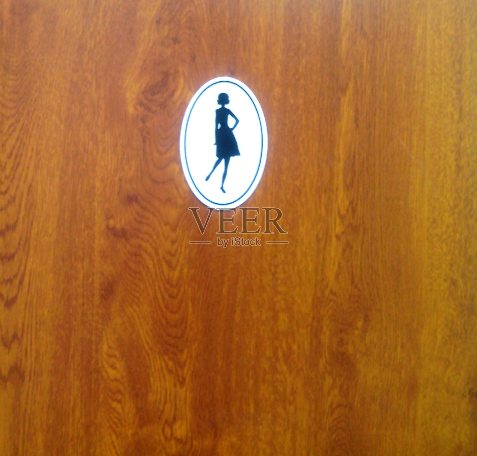 女厕所的迹象。照片摄影图片