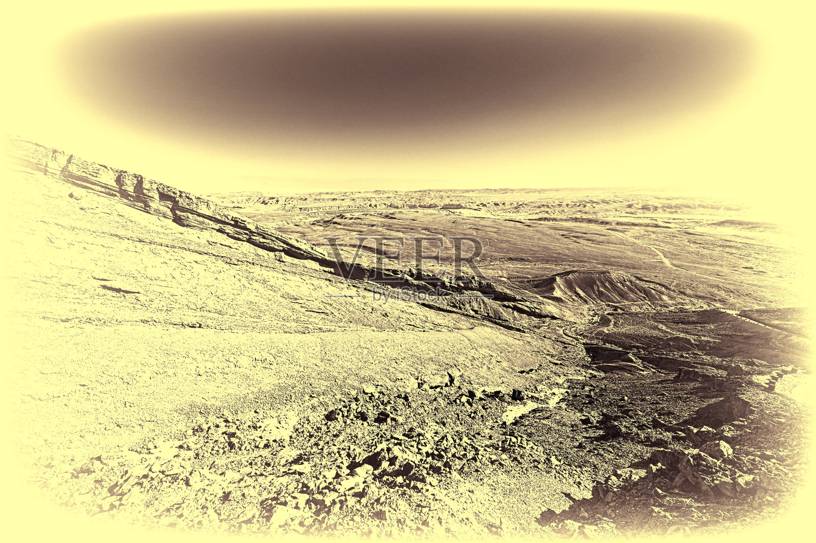 以色列内盖夫沙漠的复古图像照片摄影图片